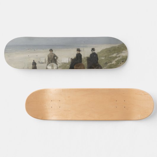 Skateboard Marche du matin à cheval sur la plage (par Anton M (Horz)