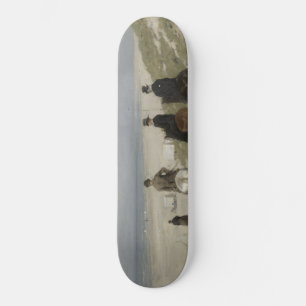 Skateboard Marche du matin à cheval sur la plage (par Anton M