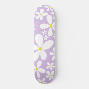 Skateboard Marguerites de printemps rétro #1 #décoration #art