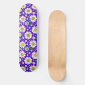 Skateboard Marguerites et Feuilles (Recto)