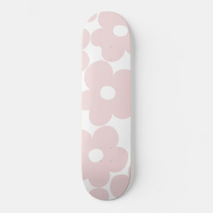 Skateboard Marguerites roses rouges rétro #1 #décoration #art