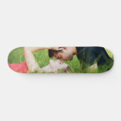 Skateboard Mariage photo Couple personnalisé (Horz)
