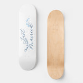 Skateboard Mariés design nom couple date année simulation de (Recto)
