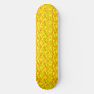 Skateboard Marigold jaune Floral Motif sans joint
