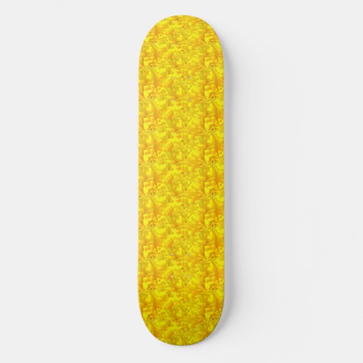 Skateboard Marigold jaune Floral Motif sans joint (Recto)
