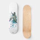 Skateboard Marine ambre de mer verte de ~ "éclairé par la (Recto)