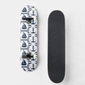 Skateboard Maritime dans le motif bleu (Recto)