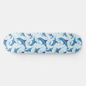 Skateboard Marlin Bleu Jaillissant de l'Océan (Horz)