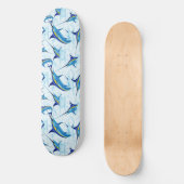 Skateboard Marlin Bleu Jaillissant de l'Océan (Recto)
