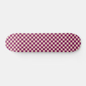 Skateboard Maroon and beige checkerboard pattern (Horz)
