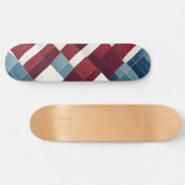 Skateboard Maroon et arrière - plan bleu avec textures (Horz)