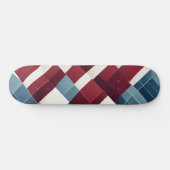 Skateboard Maroon et arrière - plan bleu avec textures (Horz)