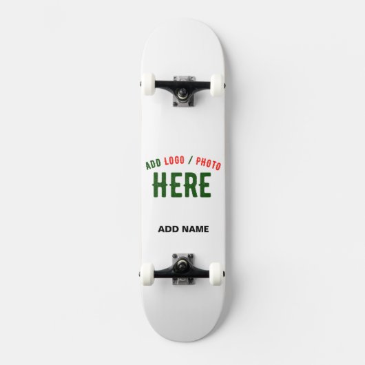 SKATEBOARD MARQUE BLANCHE MODERNE ET PERSONNALISABLE VÉRIFIÉE (Recto)