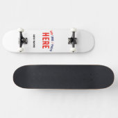 SKATEBOARD MARQUE BLANCHE MODERNE ET PERSONNALISABLE VÉRIFIÉE (Horz)