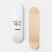 SKATEBOARD MARQUE BLANCHE MODERNE ET PERSONNALISABLE VÉRIFIÉE (Recto)