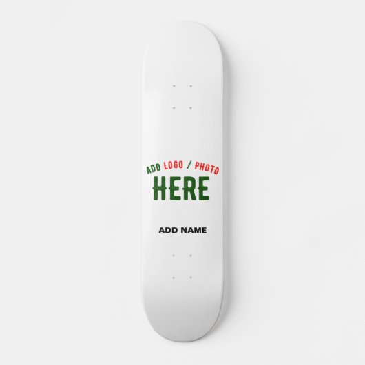 SKATEBOARD MARQUE BLANCHE MODERNE ET PERSONNALISABLE VÉRIFIÉE (Recto)