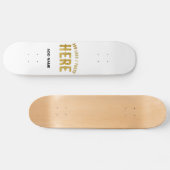 SKATEBOARD MARQUE BLANCHE VERIFIEE PERSONNALISABLE MODERNE ET (Horz)