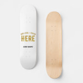 SKATEBOARD MARQUE BLANCHE VERIFIEE PERSONNALISABLE MODERNE ET (Recto)