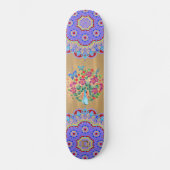 Skateboard Marque colorée Mandalas et Peacock Dd (Recto)