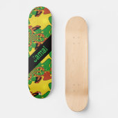 Skateboard Marque Dd Abstraite couleur Rasta (Recto)