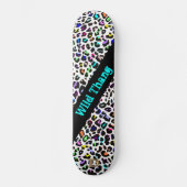 Skateboard Marque Dd Empreinte de léopard couleur sauvage (Recto)