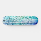 Skateboard Marque Grunge Floral Dd (Horz)