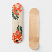 Skateboard Marque Hibiscus Dd Inspiré Hawaïen (Recto)
