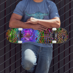 Skateboard Marque Neon Lights Dd