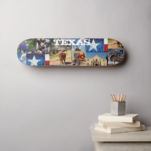 Skateboard Marque Texas Photo Mosaic Dd