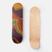 Skateboard marron (Recto)