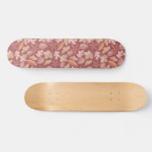 Skateboard Marsala motif feuille (Horz)