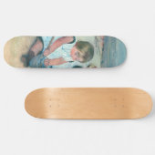 Skateboard Mary Cassatt - Enfants jouant sur la plage (Horz)