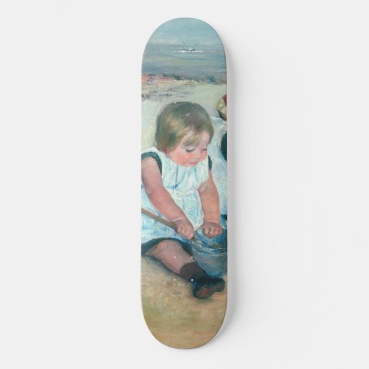 Skateboard Mary Cassatt - Enfants jouant sur la plage (Recto)