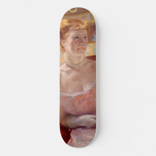 Skateboard Mary Cassatt - Femme avec collier de perle dans un (Recto)