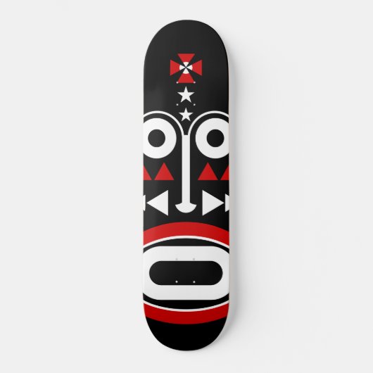 Skateboard masque africain (Recto)