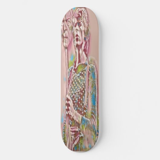 Skateboard masque bowie (Recto)