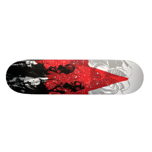 Skateboard Masque de gaz rouge d'étoile ! Planches à