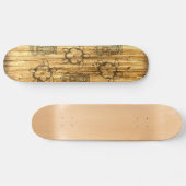 Skateboard Masque hawaïen de Honu et de Tiki (Horz)