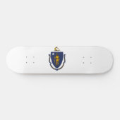 Skateboard Massachusetts State Flag (Horz)