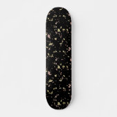 Skateboard Matte Gold et Rose Gold Flakes Noir (Devant)