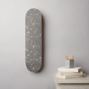 Skateboard Matte Gold et Rose Gold Flakes Warm Dark Grey