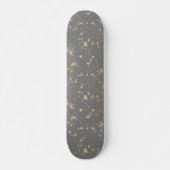 Skateboard Matte Gold et Rose Gold Flakes Warm Dark Grey (Devant)