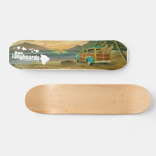 Skateboard Maui Longboards Woody Longboard (Horz)