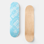 Skateboard Maz Floral Bubbles Polka Dot - Blanc Bébé Bleu (Recto)