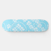 Skateboard Maz Floral Bubbles Polka Dot - Blanc Bébé Bleu (Horz)