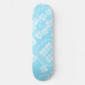 Skateboard Maz Floral Bubbles Polka Dot - Blanc Bébé Bleu (Recto)