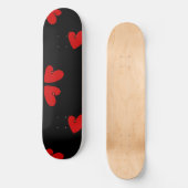 Skateboard Mazipoodles coeurs rouges (Recto)