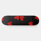 Skateboard Mazipoodles coeurs rouges (Horz)