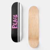 Skateboard MAZIPOODLES Paix Rose (Recto)