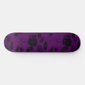 Skateboard Mazipoodles Roses de poisson violet noir (Horz)